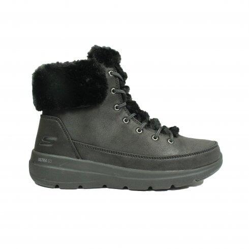 Comodo Y Calido Botin Mujer Skechers Glacial Ultra Wonderland Negro 7/7