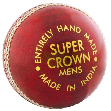 Super Crown" Cricket Ball Damen und Herren Rot/Gold Einheitsgröße
