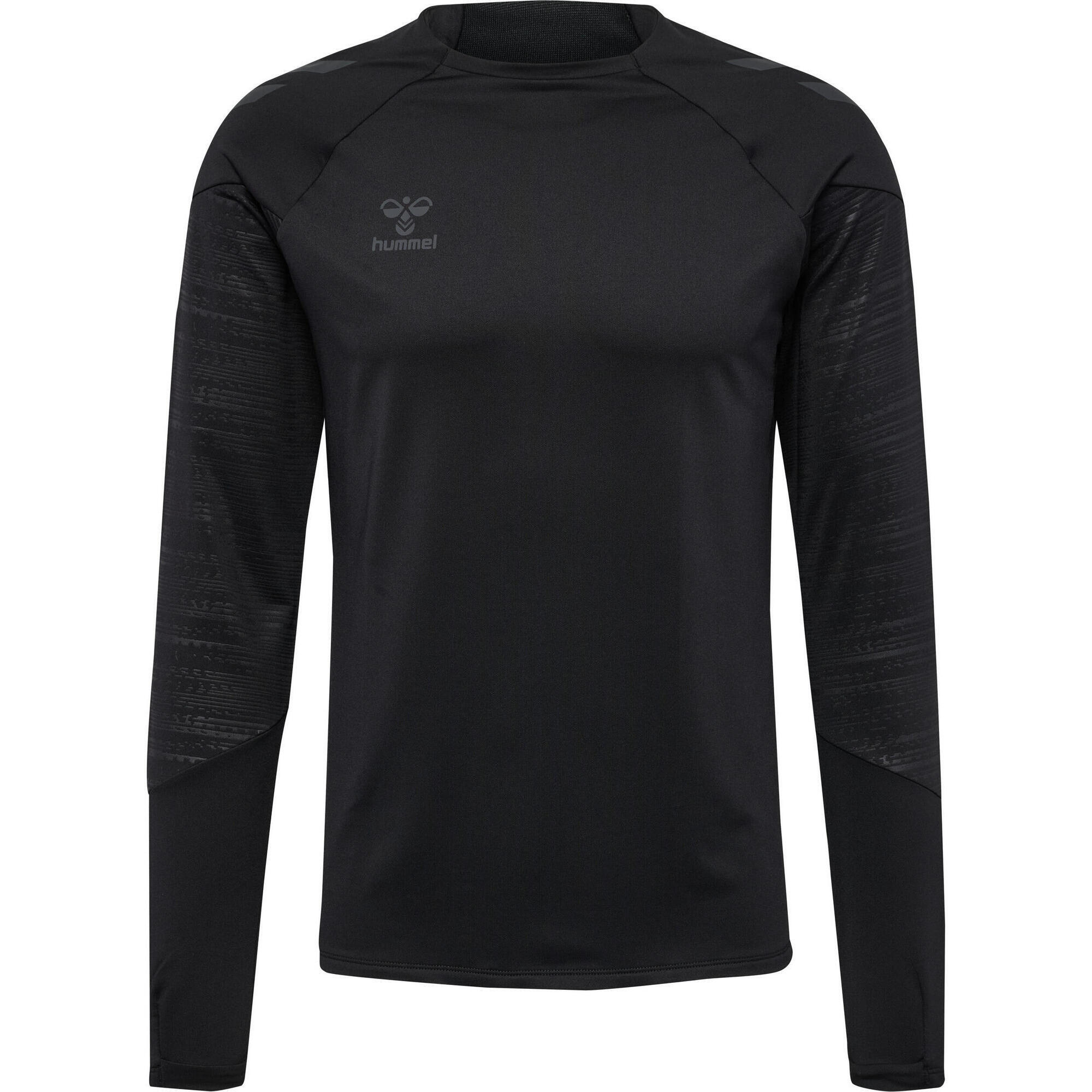 Hummel - Enfiler Sweat-shirt Hmlpro Adulte Hummel - T-shirt Manches Longues - Noir - Decathlon