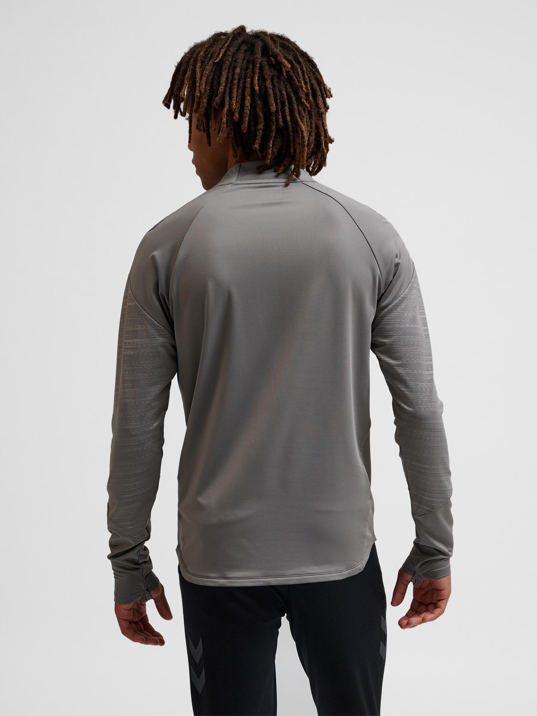 Halbreißverschluss Sweatshirt Daumenlöcher Hmlpro Erwachsene HUMMEL 3/7