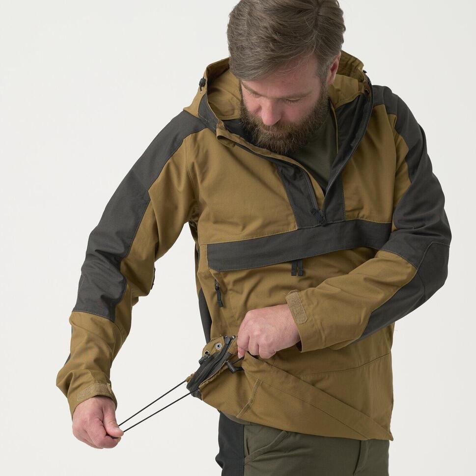 Kurtka turystyczna męska Anorak Helikon-Tex WOODSMAN® Czarna