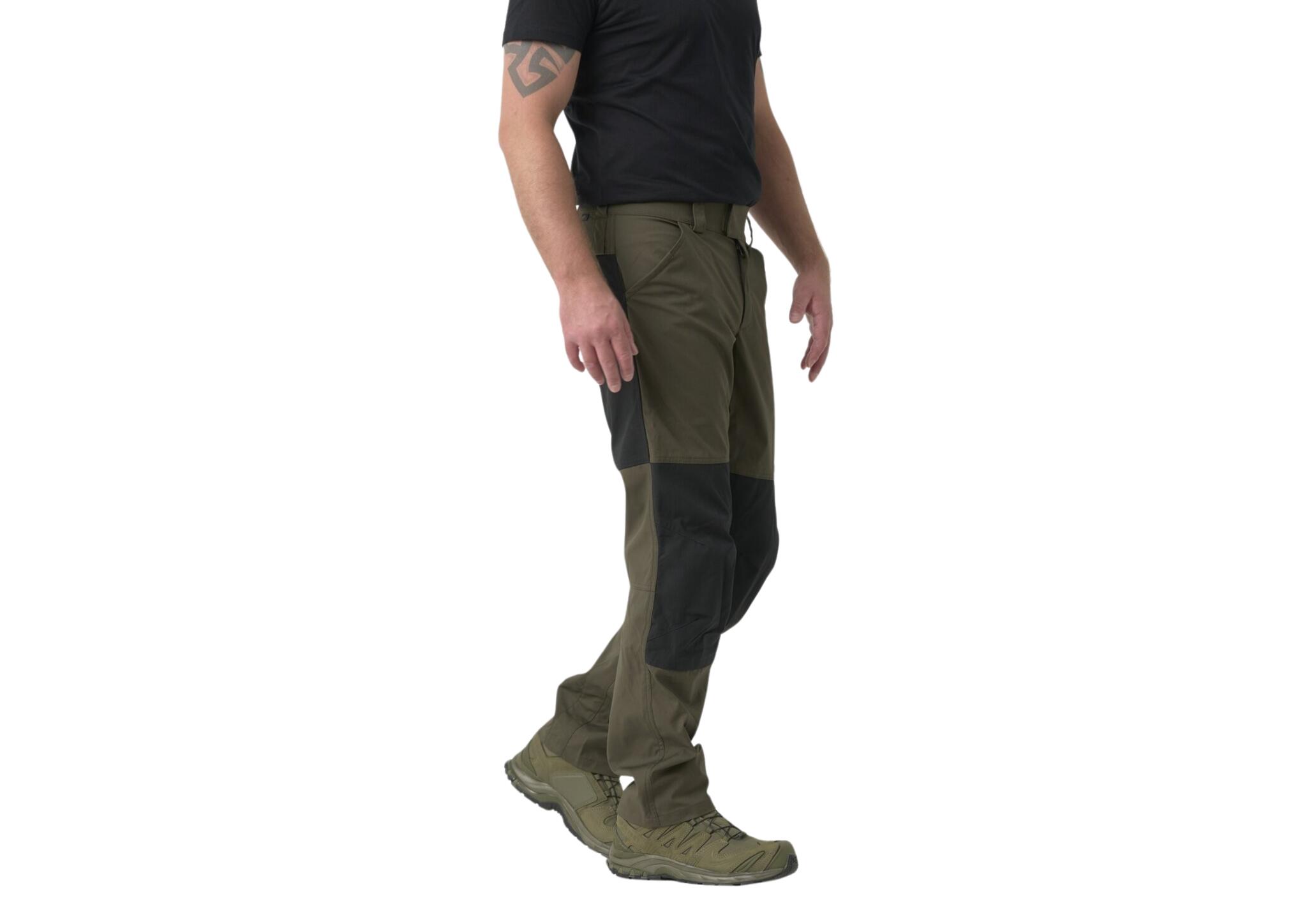 Helikon-Tex® WOODSMAN Pants® - Taiga Green / Black A 1/7