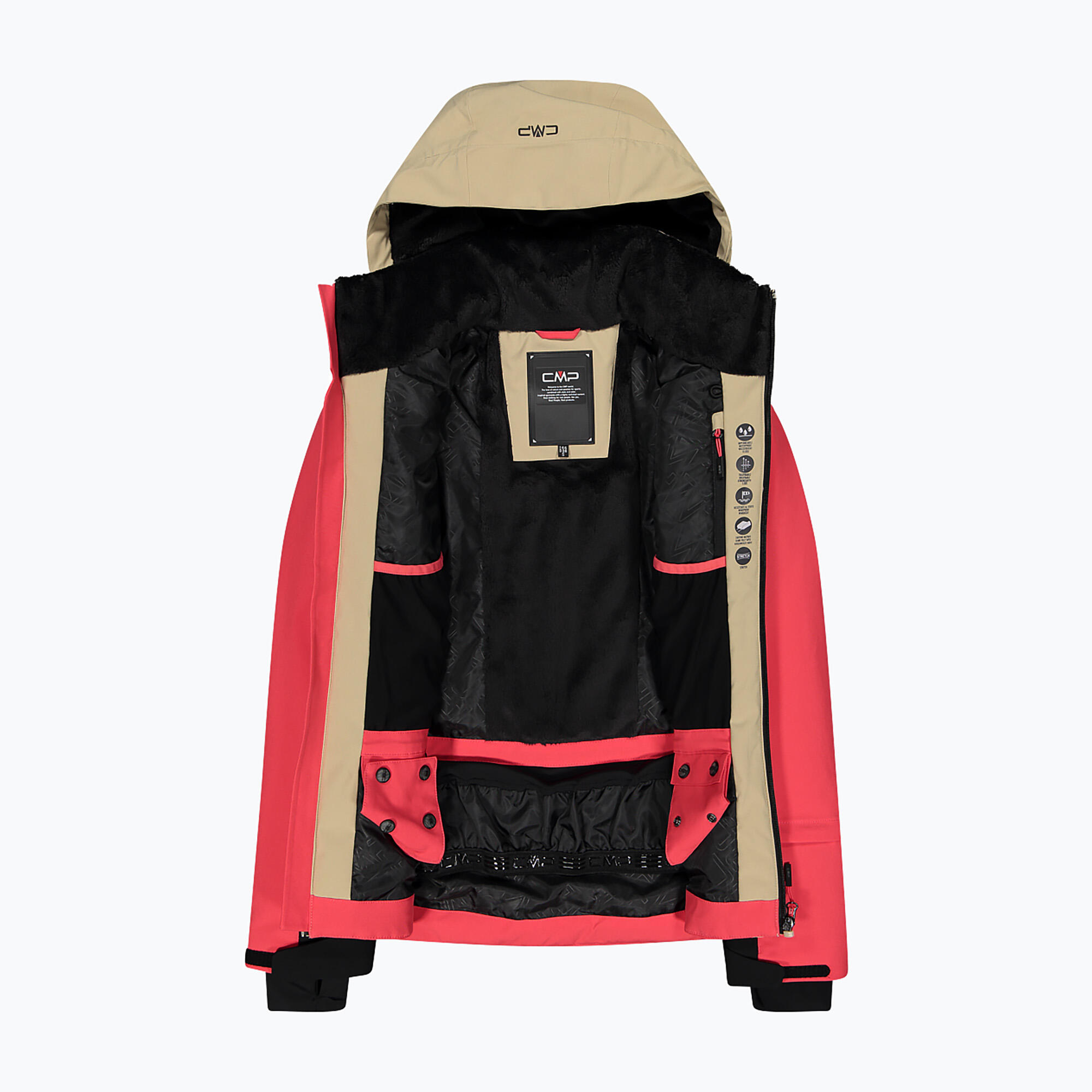 Veste de ski zippée à capuche femme CMP 4/6