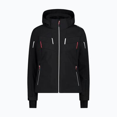 Dames softshell gevoerde ski jas met capuchon cmp