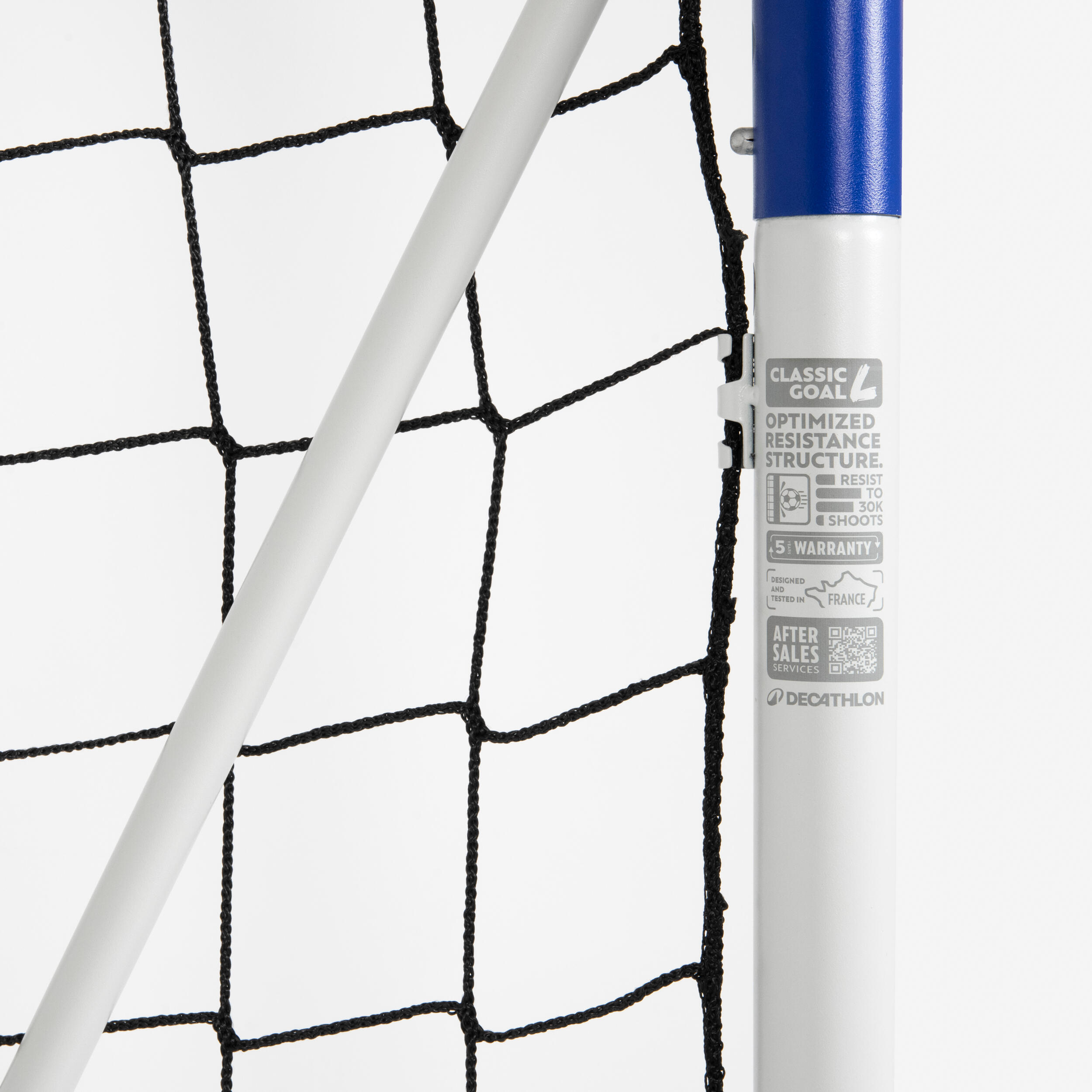 Seconde vie But de football classique 500 taille L  gris/bleu 5/5
