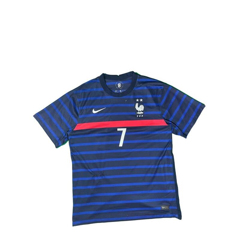 Reconditionné - Maillot foot vintage  France #7 Griezmann 2020-2021 - Bon État