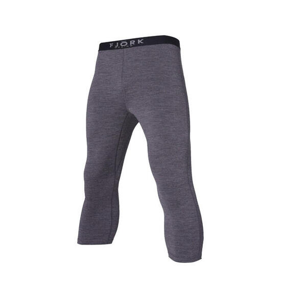 3/4-Thermo-Leggings für Herren aus 100 % Merinowolle – Finn 210