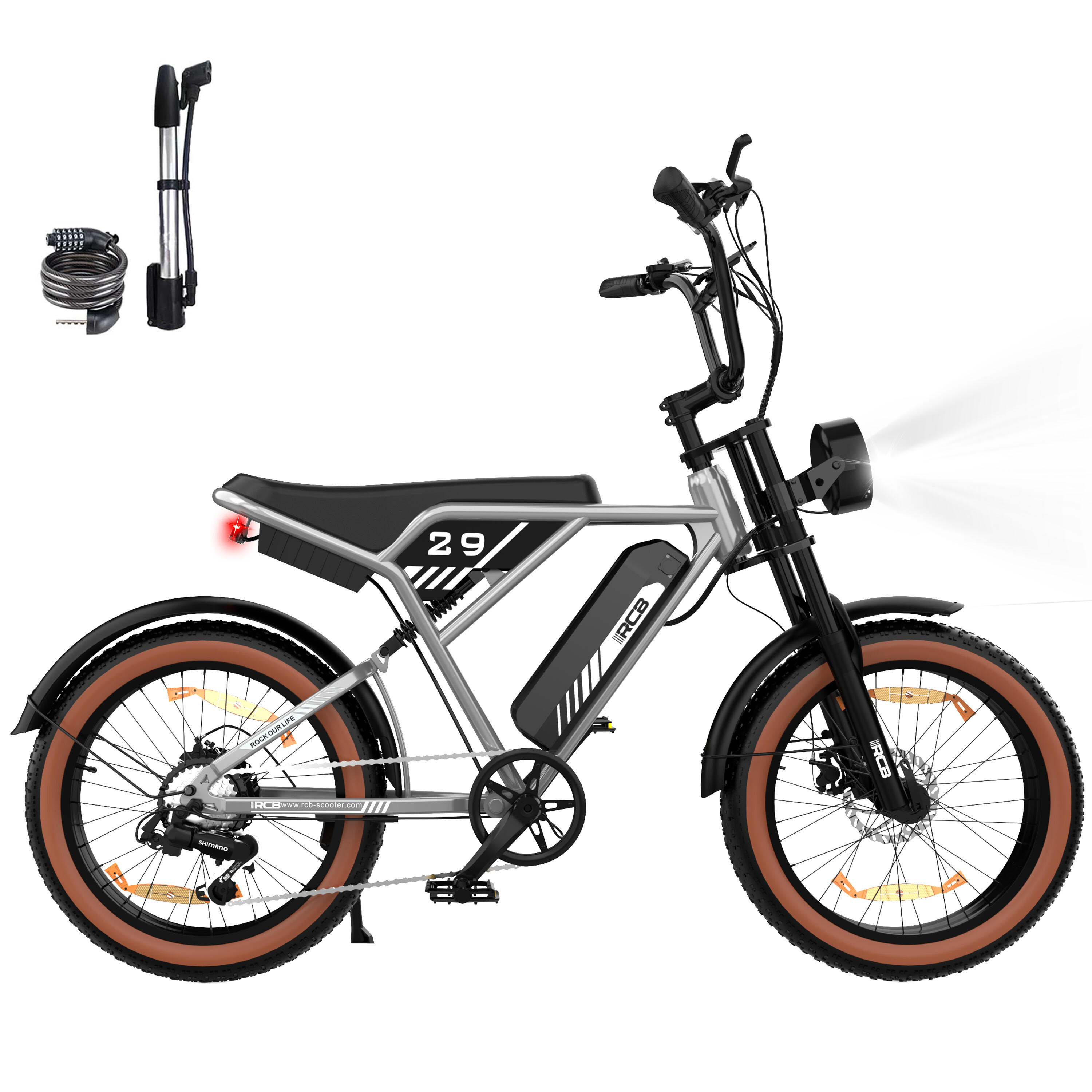 RCB E-Bike Vollfederung Elektrofahrrad 20"City E-Bike RCB-RK29
