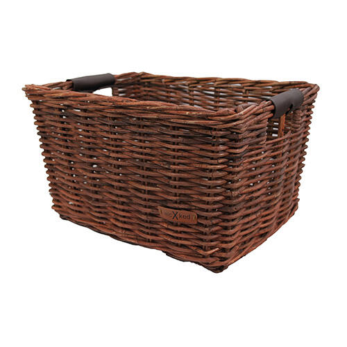 Cesta de bicicleta - Marrom - 50x40x30 cm - 50L