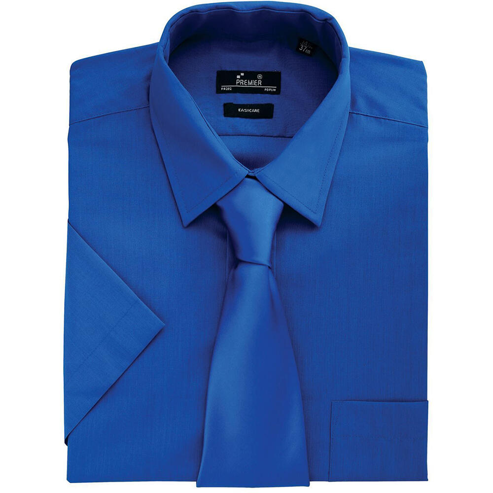 Camicia Manica Corta Da Lavoro Uomo Premier Blu Reale 2/3