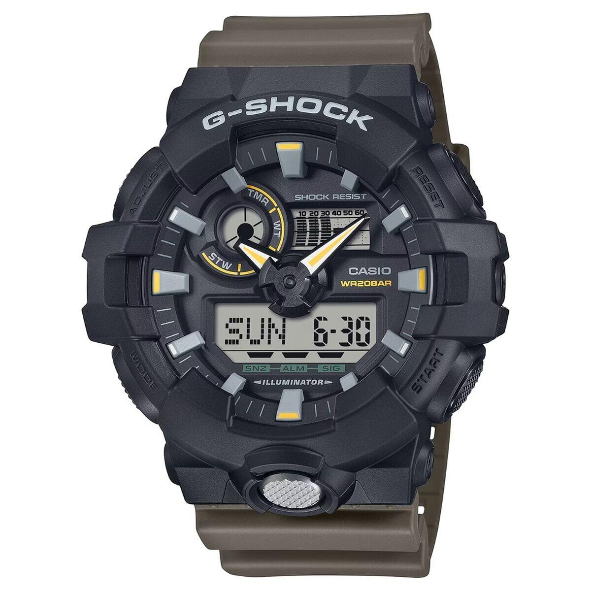 Casio - Montre Homme Casio G-shock Oversized - Two Tone Utility Colours - Montre - Multicolore|noir|vert - No Size - Decathlon