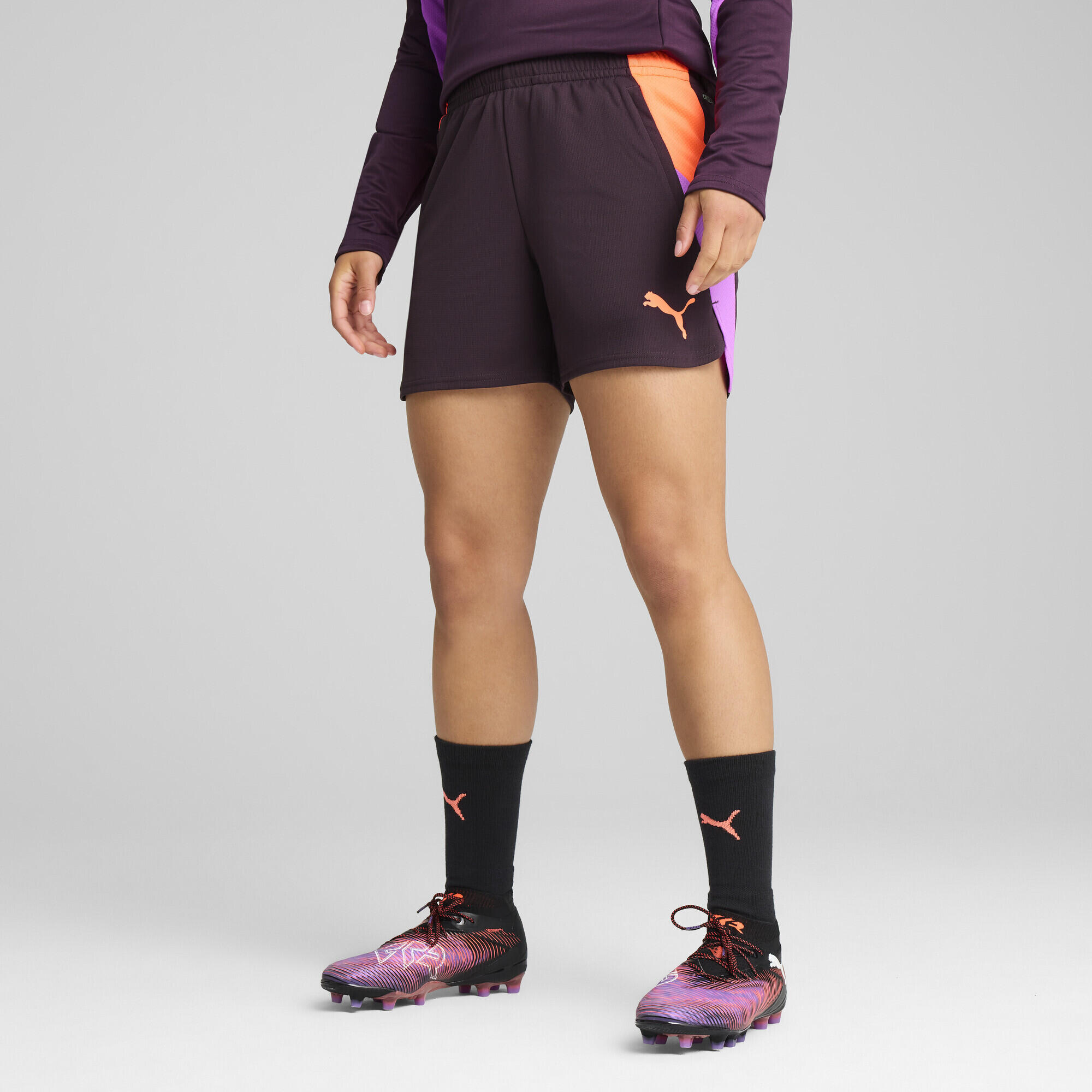 Shorts da calcio IndividualBLAZE da donna PUMA Midnight Plum Purple 2/7