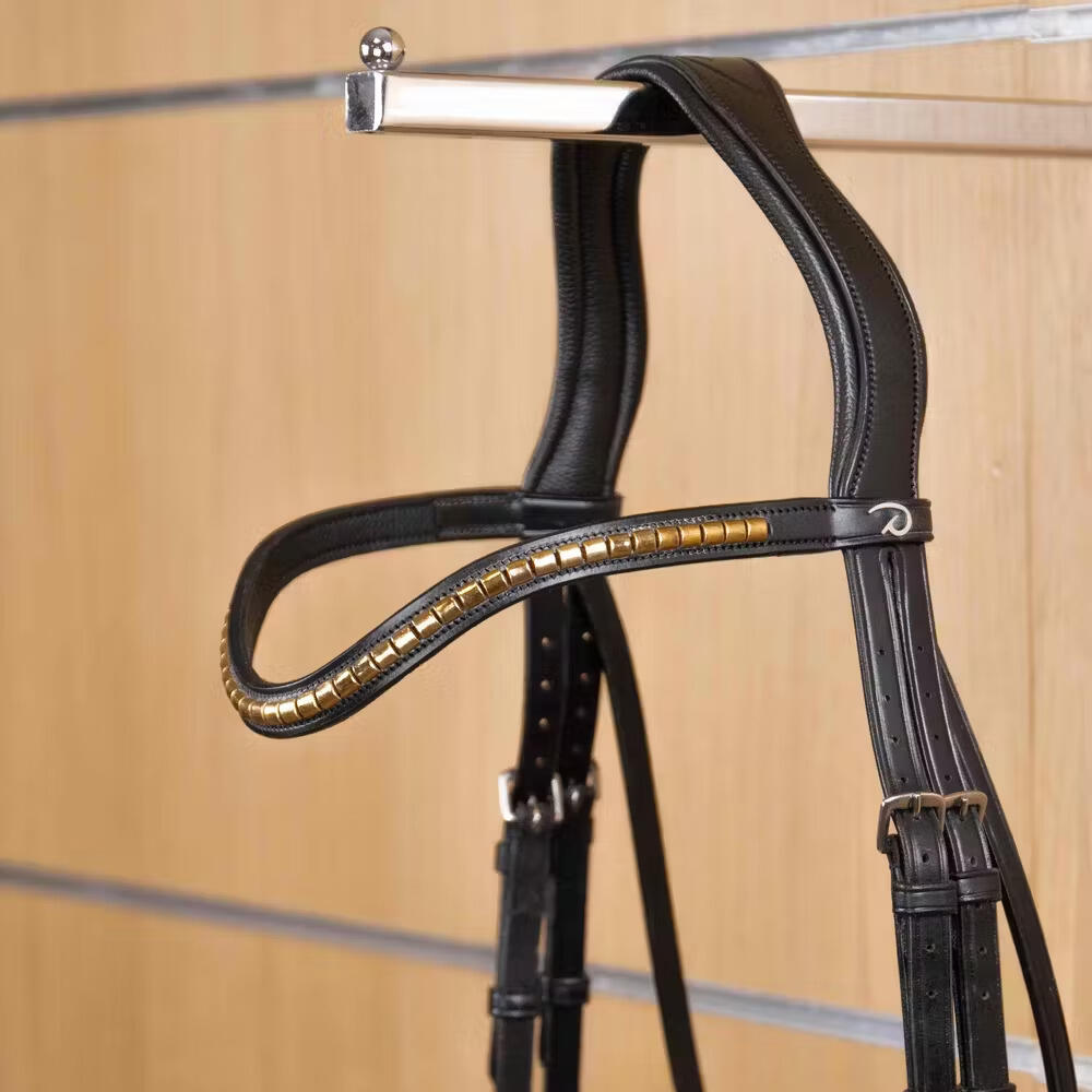 Brass Clincher frontriem V-vorm Zwart Full 2/2