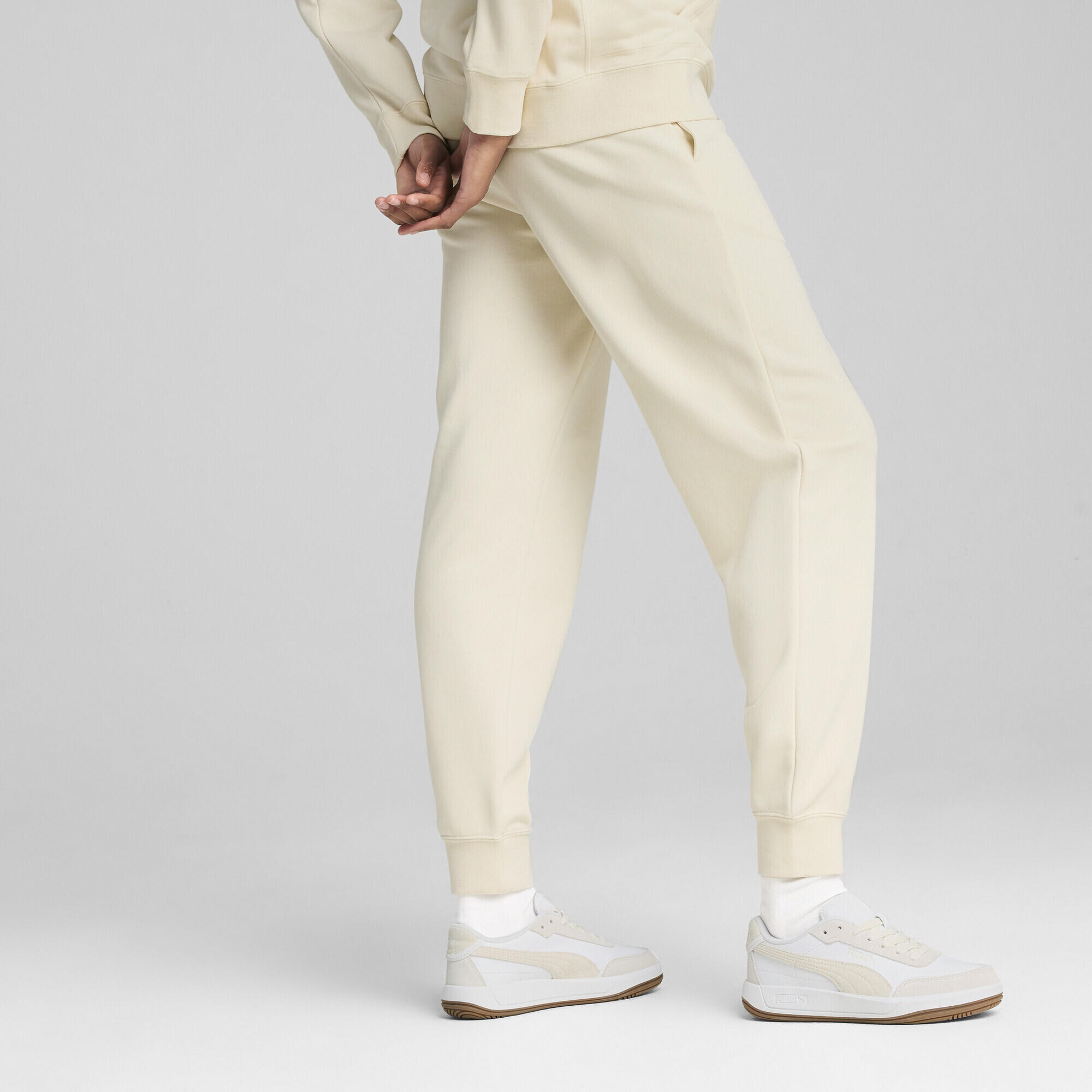 Damskie wygodne spodnie dresowe PUMA CLASS PUMA Alpine Snow White 5/7