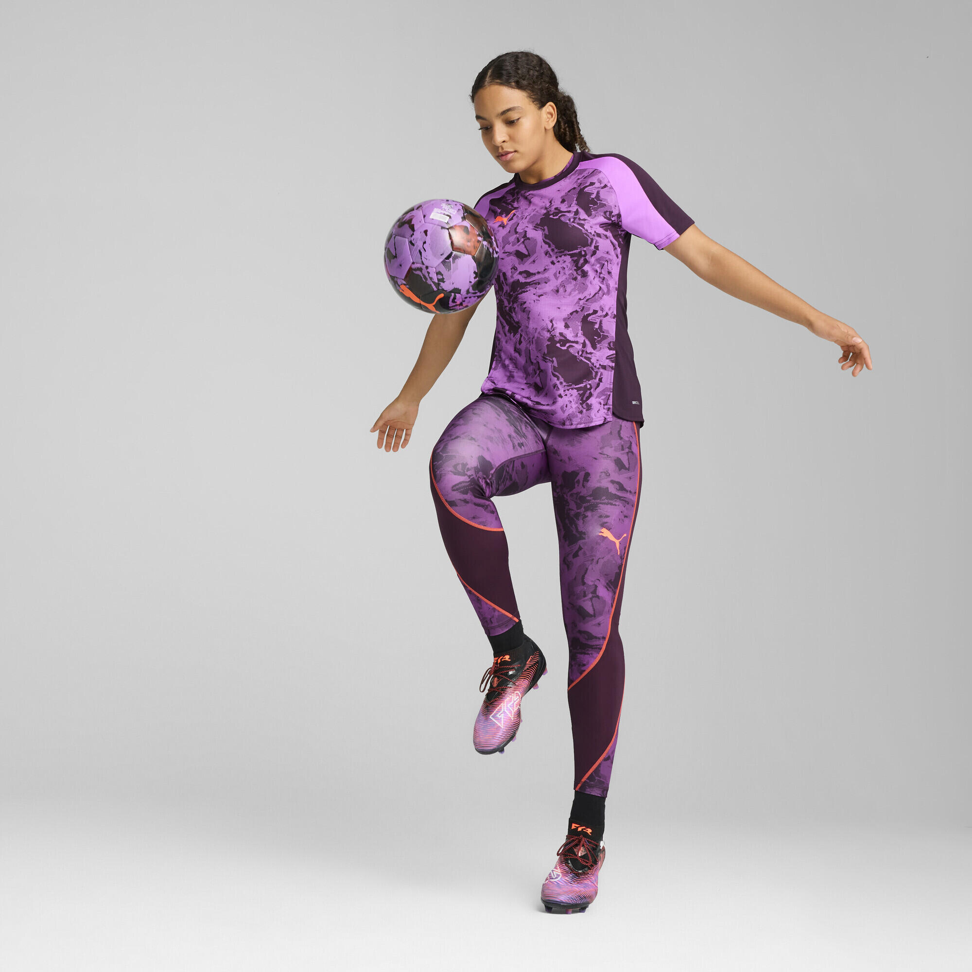 Maglia da calcio IndividualBLAZE da donna PUMA Midnight Plum Purple 4/7