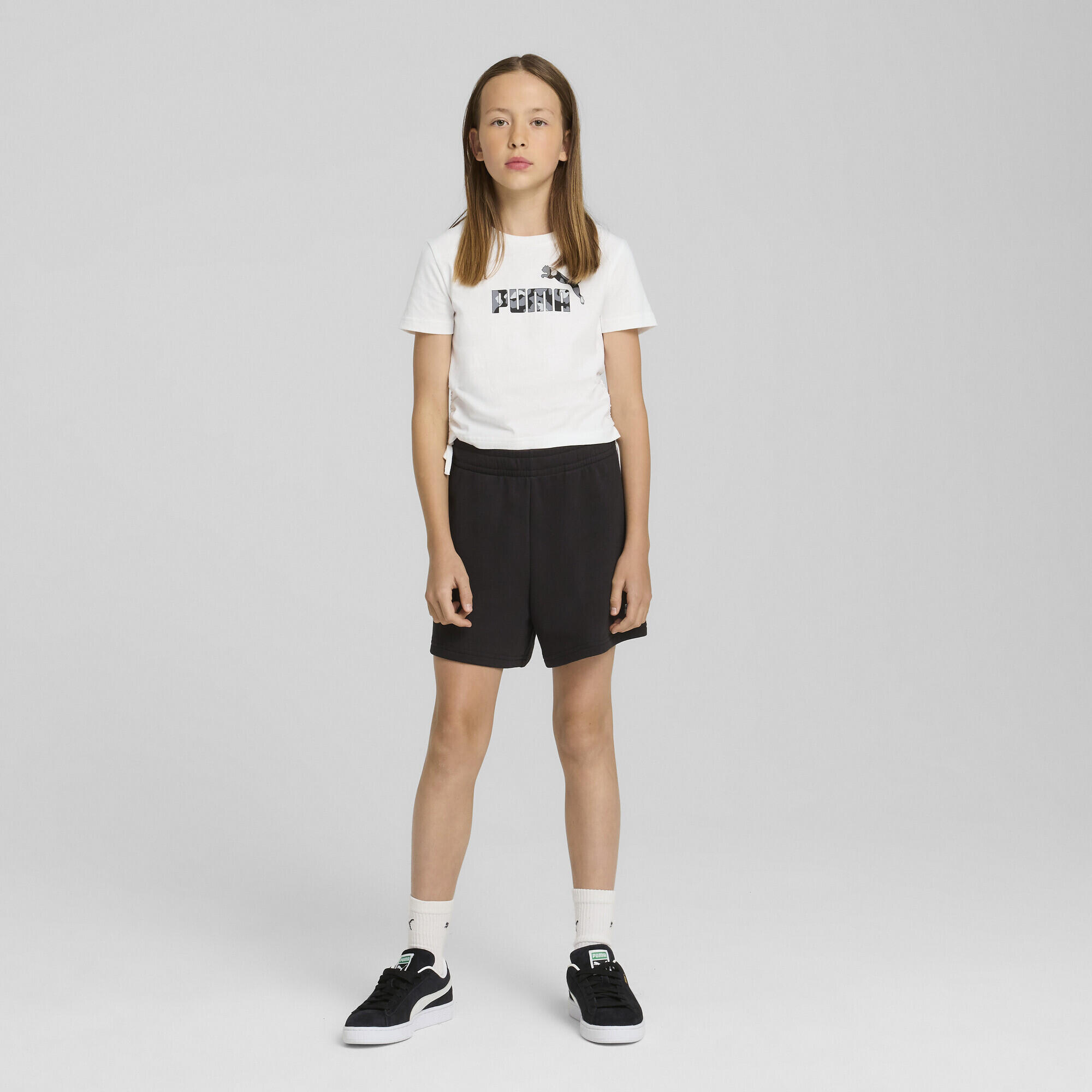 Essentials Animal Logo Infill T-shirt met geknoopt detail voor jongeren PUMA 5/7