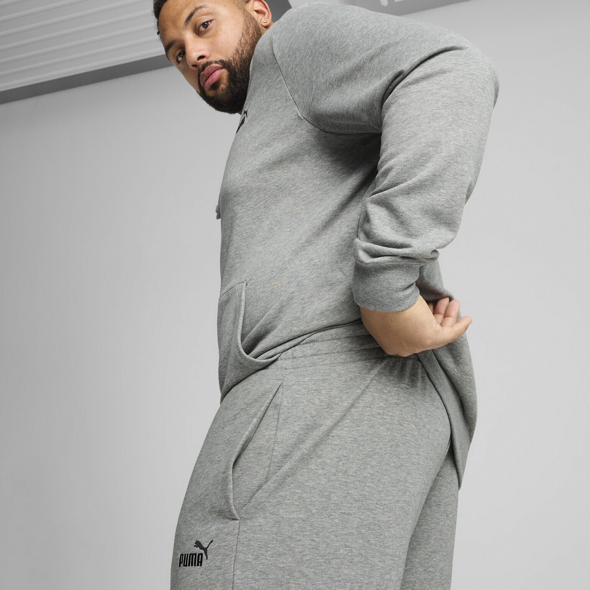 Pantalones de chándal Essentials con logo n.º 1 Hombre PUMA Medium Gray Heather 3/7