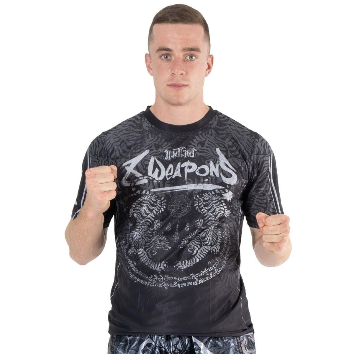8 WEAPONS Functional T-Shirt, Tiger Yant, black-grey S 3/5