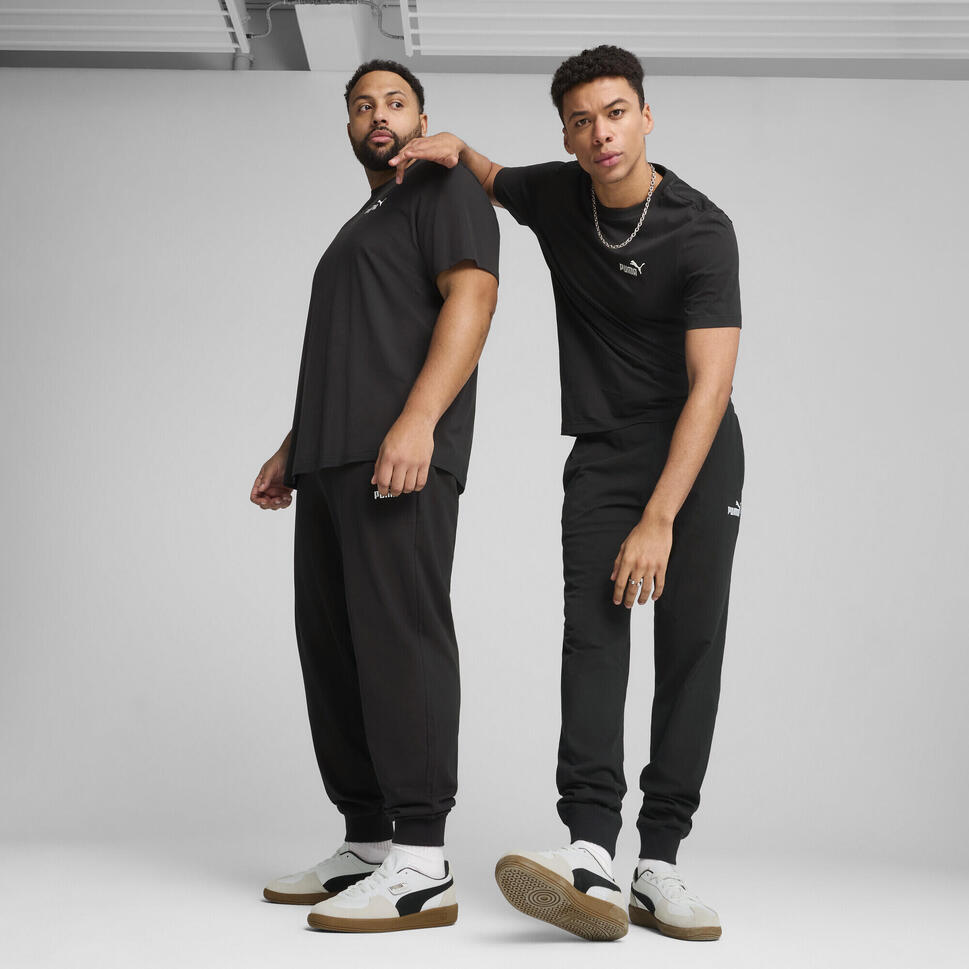 Męskie spodnie Essentials z logo No. 1 z dżerseju PUMA Black