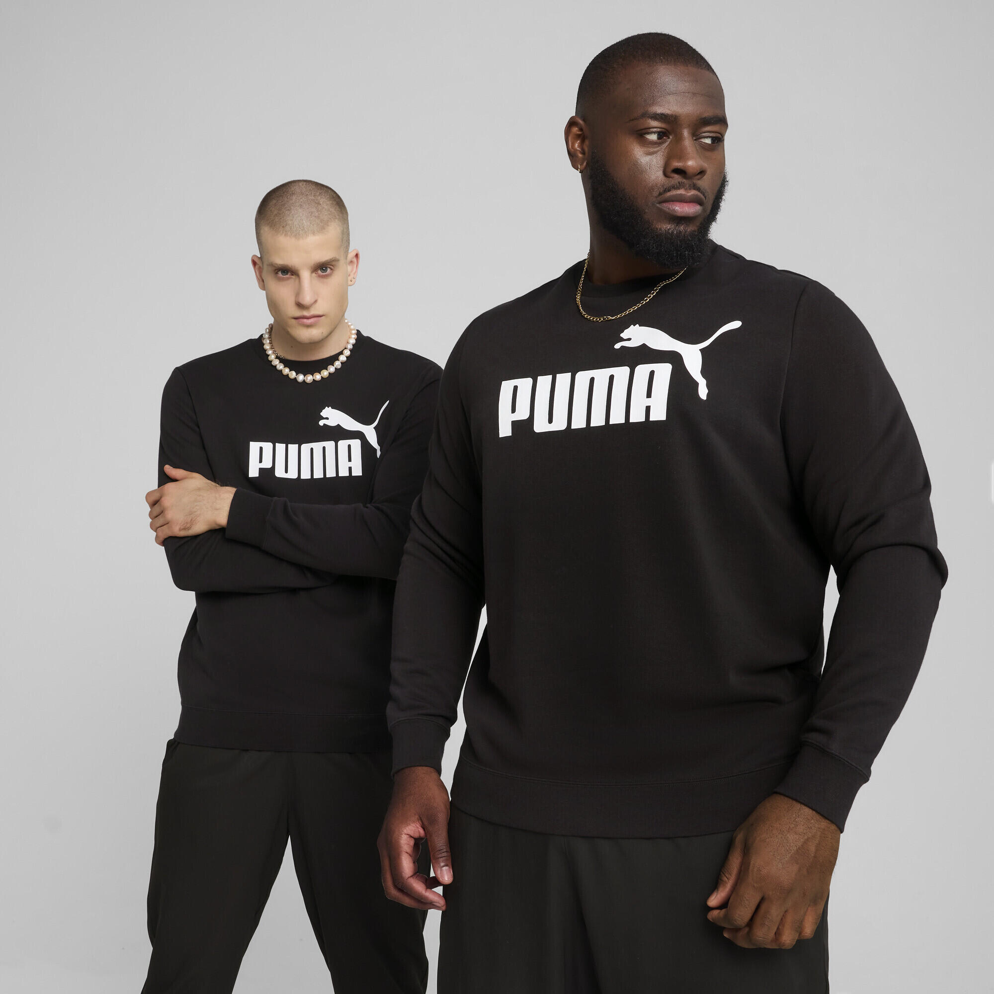 Pull ras du cou à logo N° 1 Essentials Homme PUMA Black 2/7