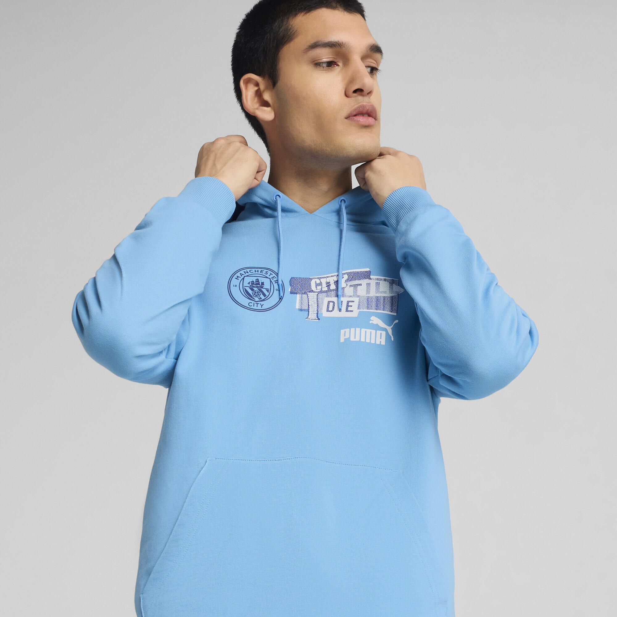 Manchester City ftblNRGY hoodie voor heren PUMA Team Light Blue 3/7