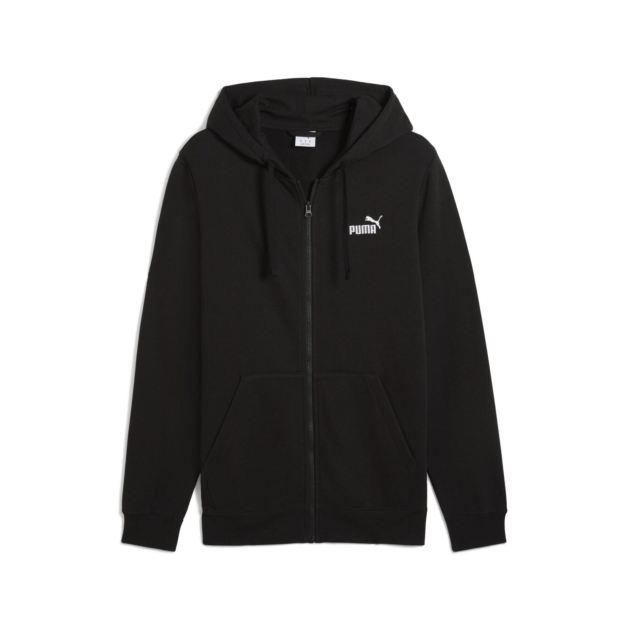 Puma - Hoodie Zippé Avec Logo N° 1 Essentials Homme Puma Black - Ceinture De Sudation - Noir - 44 L - Decathlon