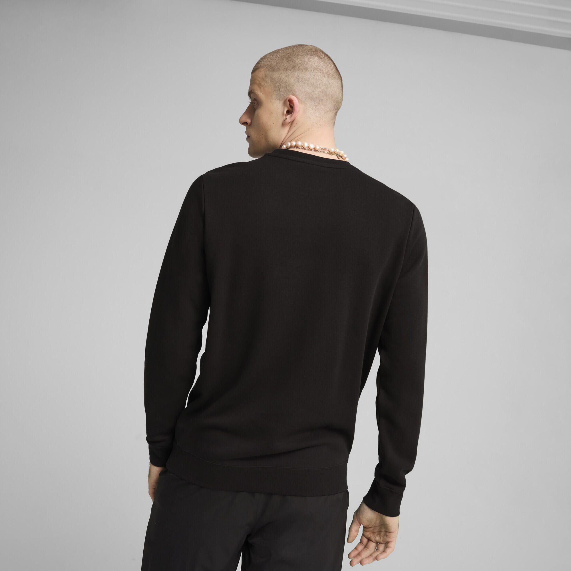 Pull ras du cou à logo N° 1 Essentials Homme PUMA Black 5/7
