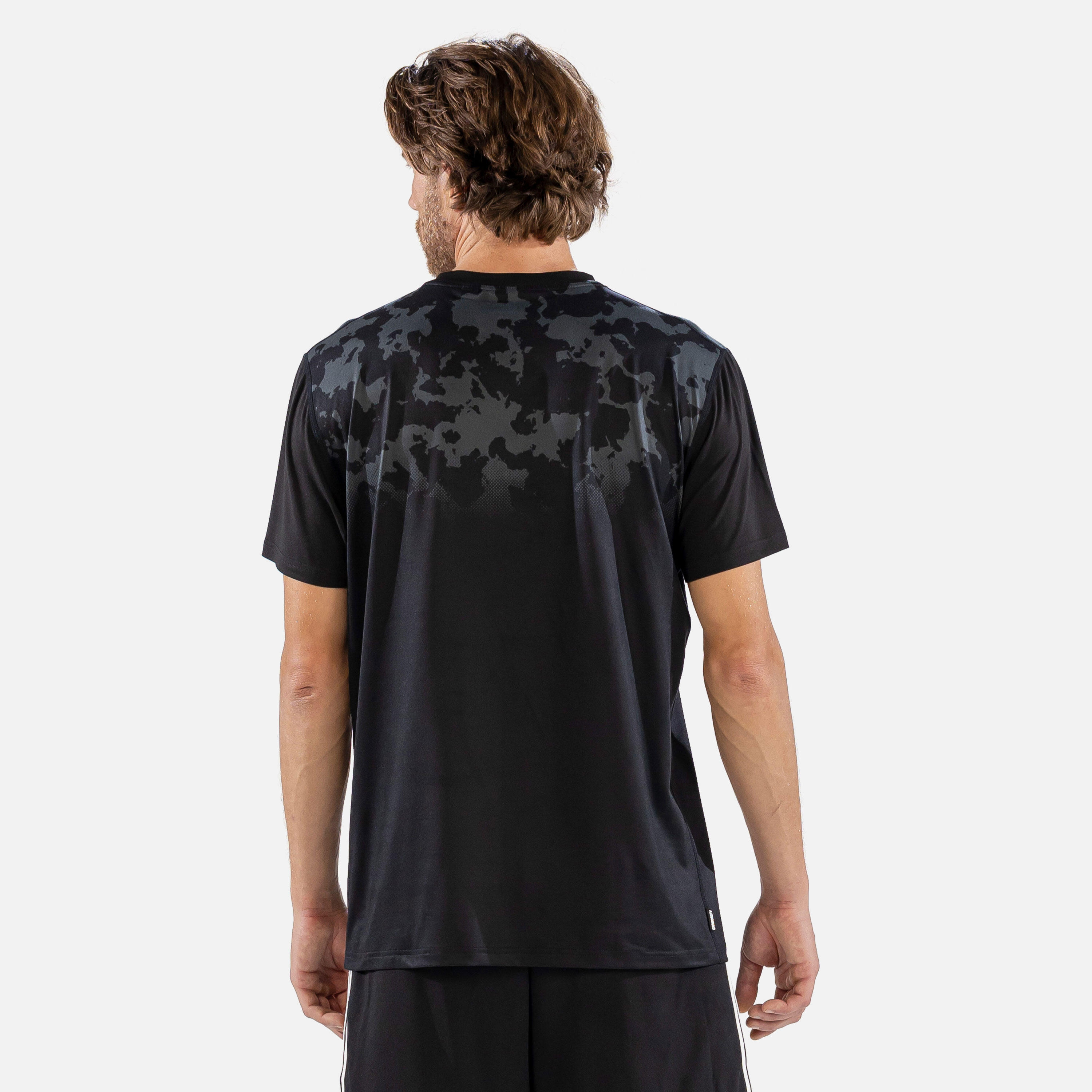 CarbonDri Bodyfit Broken Map Mens Short Sleeve Black 4/4