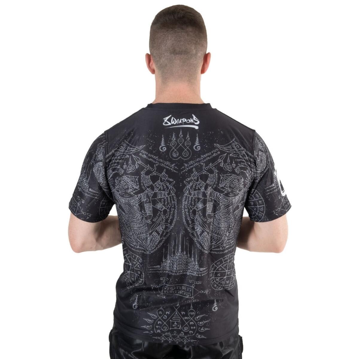 8 WEAPONS Functional T-Shirt, Hanuman Yant, black-grey M 4/5