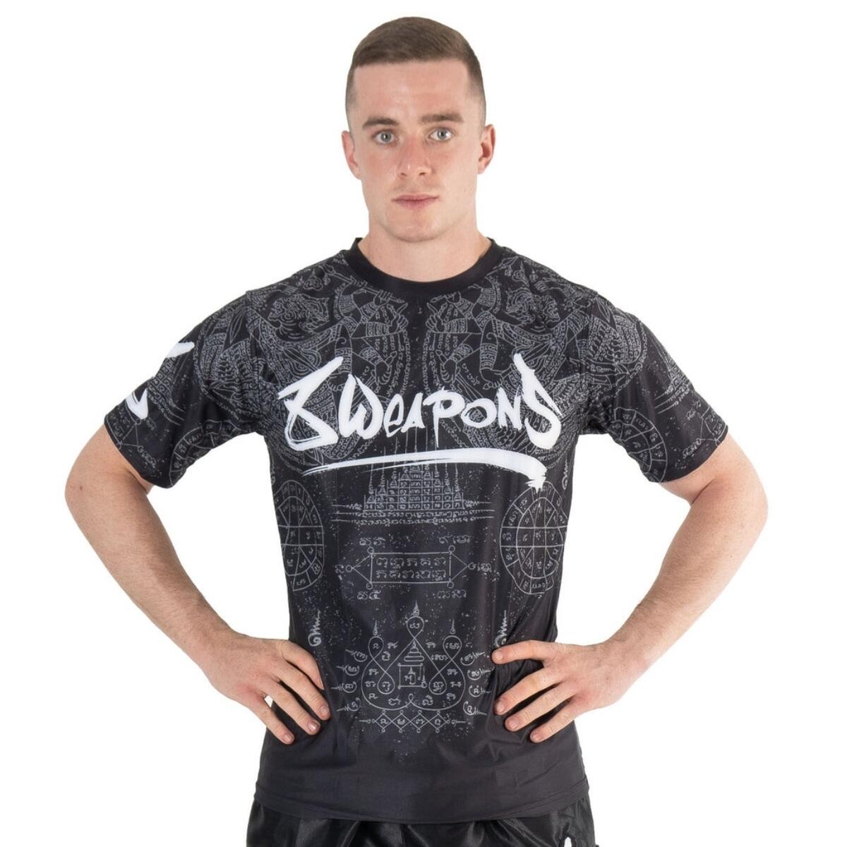 8 WEAPONS Functional T-Shirt, Hanuman Yant, black-grey M 3/5