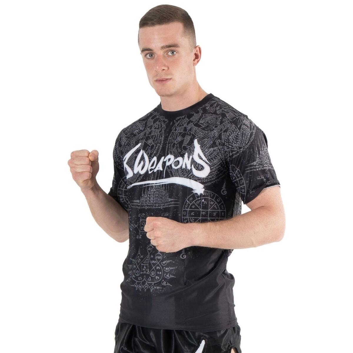 8 WEAPONS Functional T-Shirt, Hanuman Yant, black-grey M 5/5