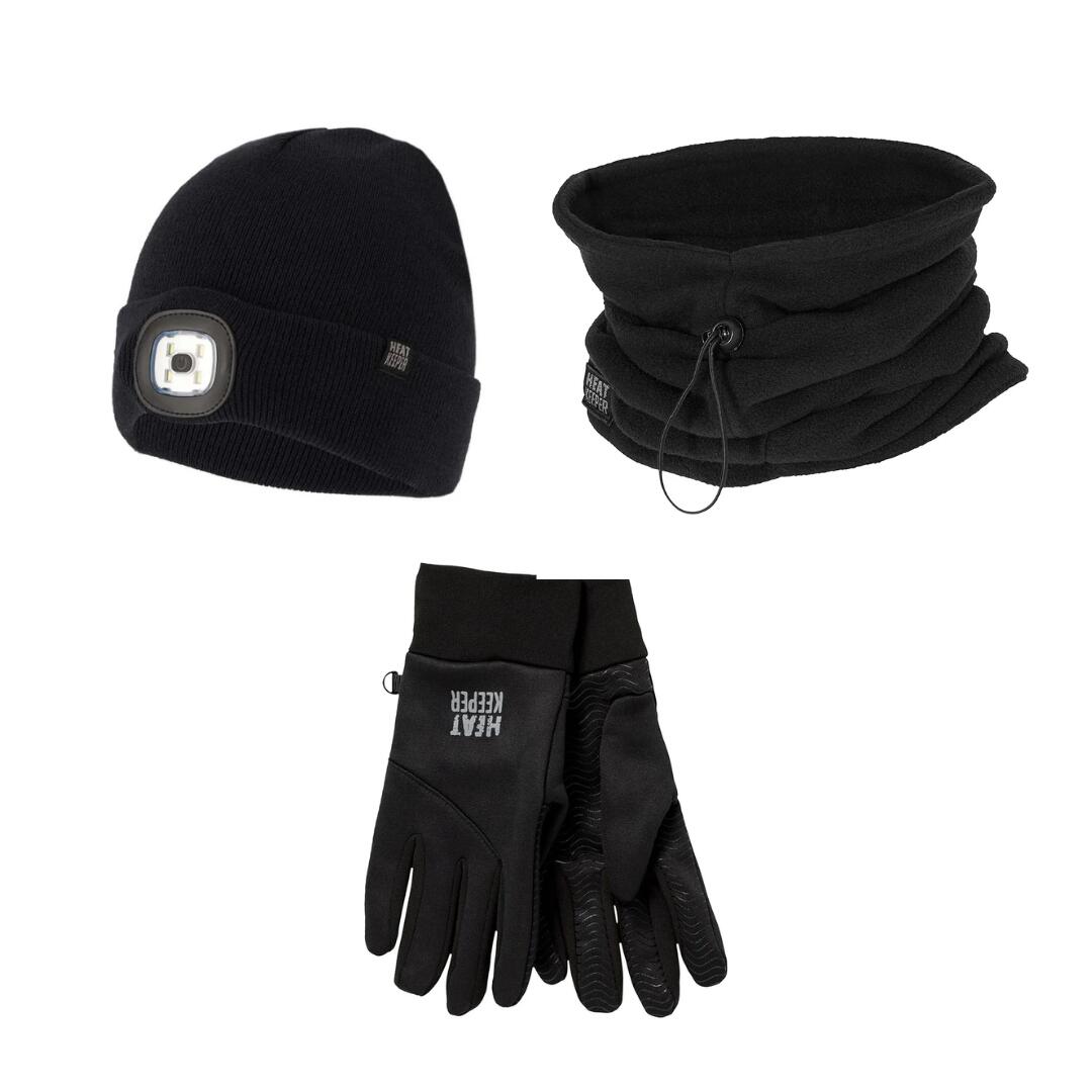Heat Keeper - Heatkeeper - Thermo Set Unisexe - Bonnet/cache-cou/gants - Gants - Noir - 44 L - Decathlon