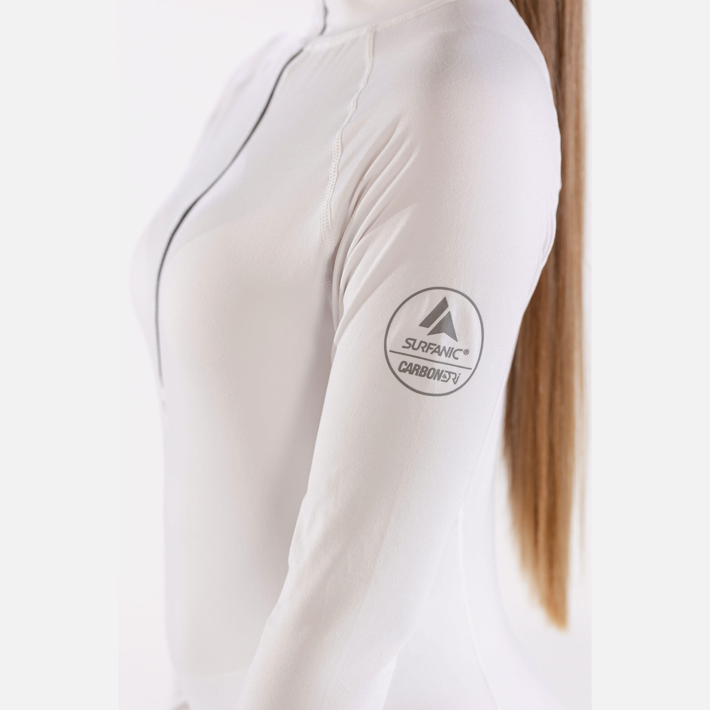 Surfanic Damska Bluza Termoaktywna Carbon Dri Koszulka z Zamkiem SWX2602-010 6/7