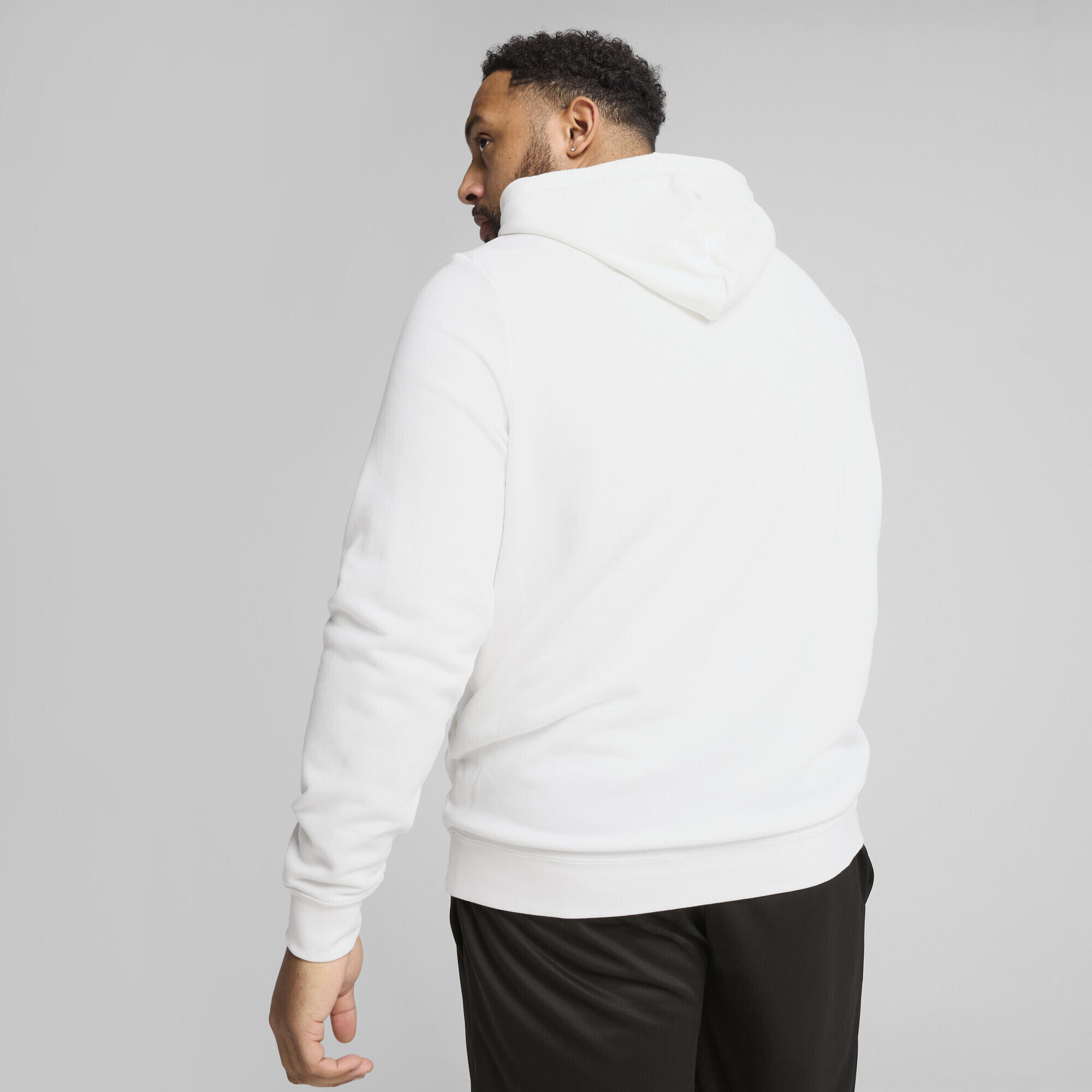 Felpa con cappuccio Essentials con logo N. 1 per ragazzi PUMA White 5/7