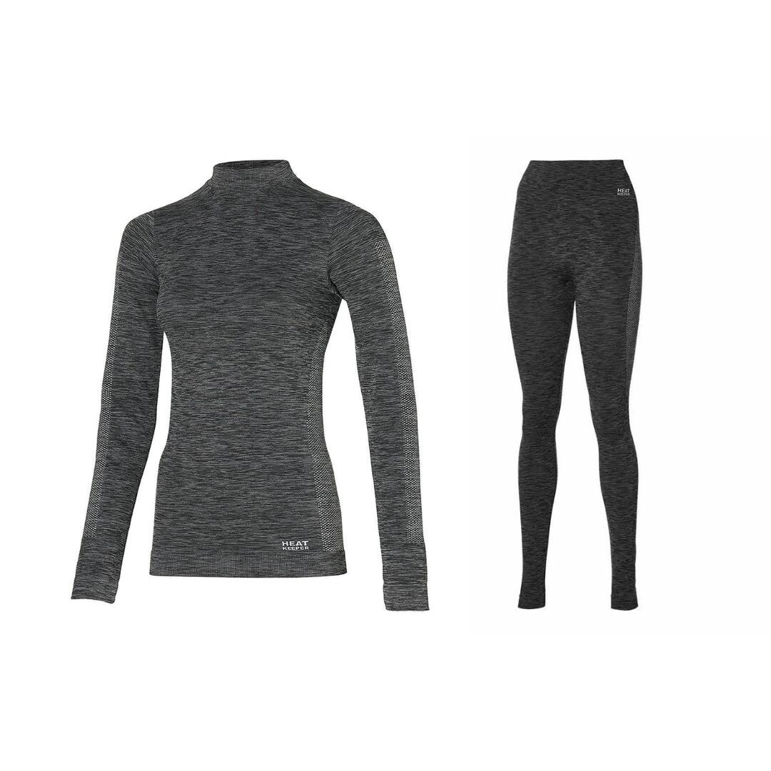 HEAT KEEPER Heatkeeper - Premium Thermobroek/shirt dames - Set Zwart - 2 x broek/shirt