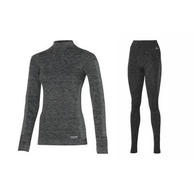 Heatkeeper - premium thermobroek/shirt dames - set zwart - 2 x broek/shirt