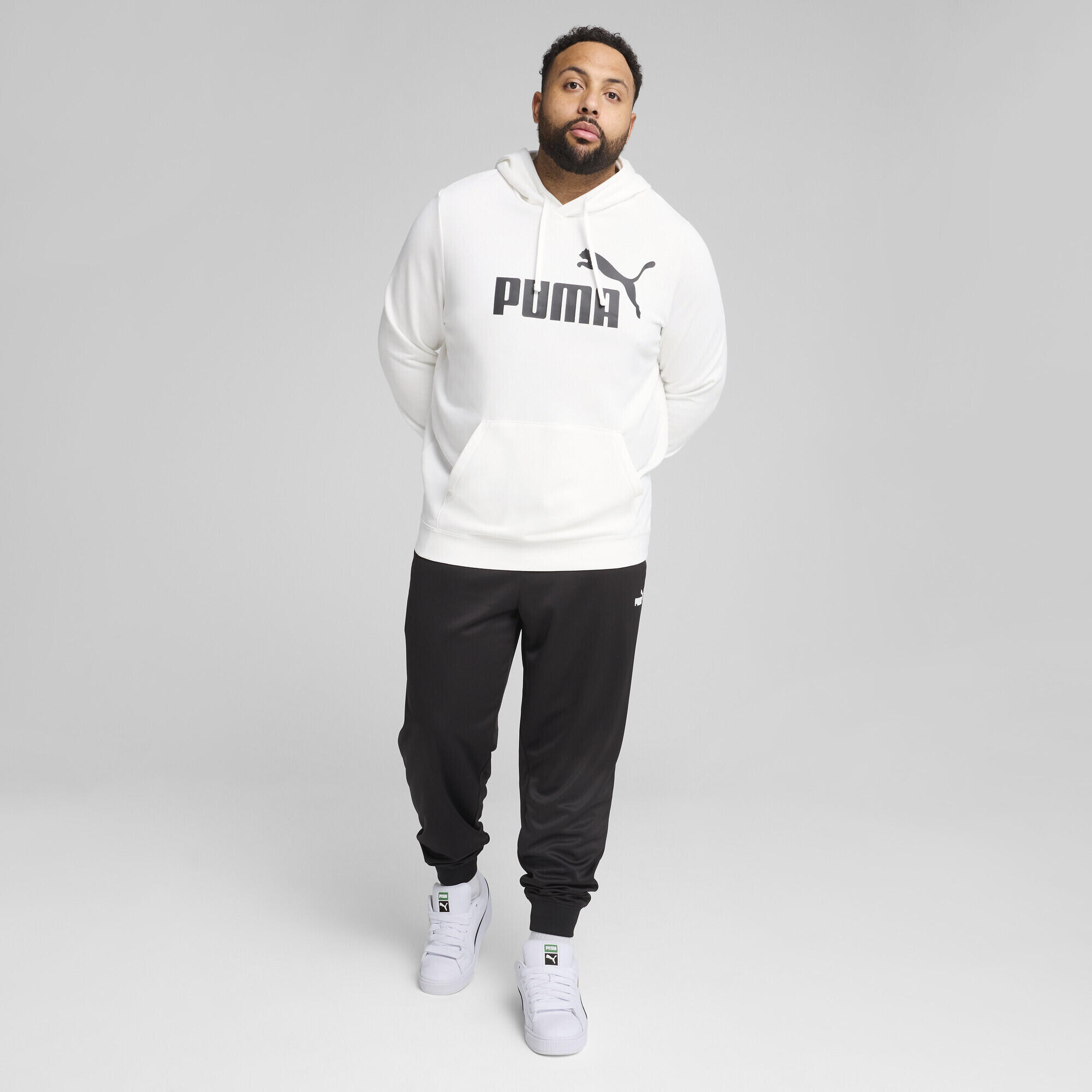 Felpa con cappuccio Essentials con logo N. 1 per ragazzi PUMA White 6/7