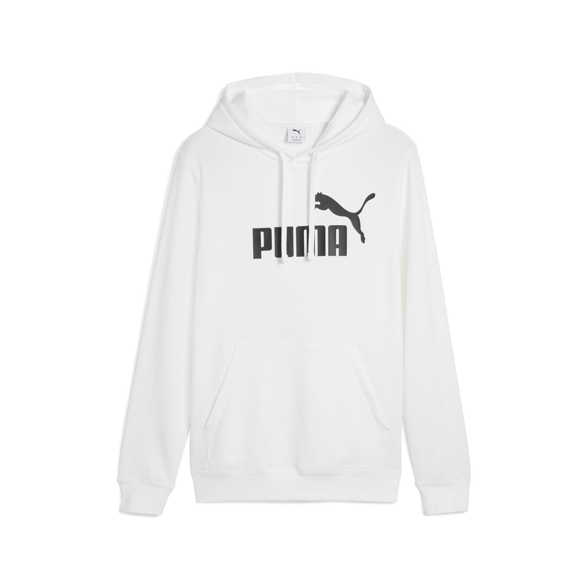PUMA Pánské běh rukáv Essentials No. 1 Logo Hoodie White