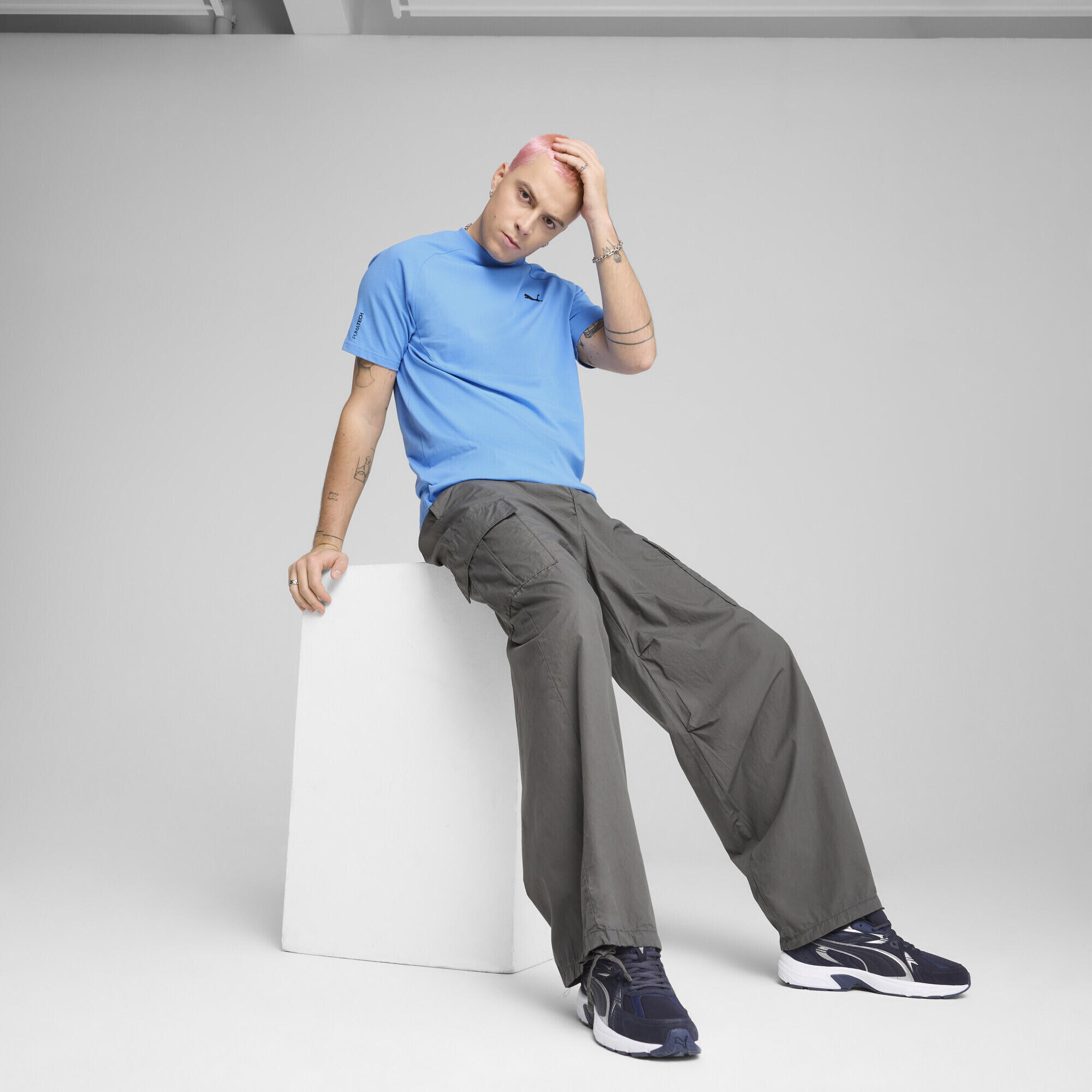 T-shirt PUMATECH Homme PUMA Team Light Blue 4/7