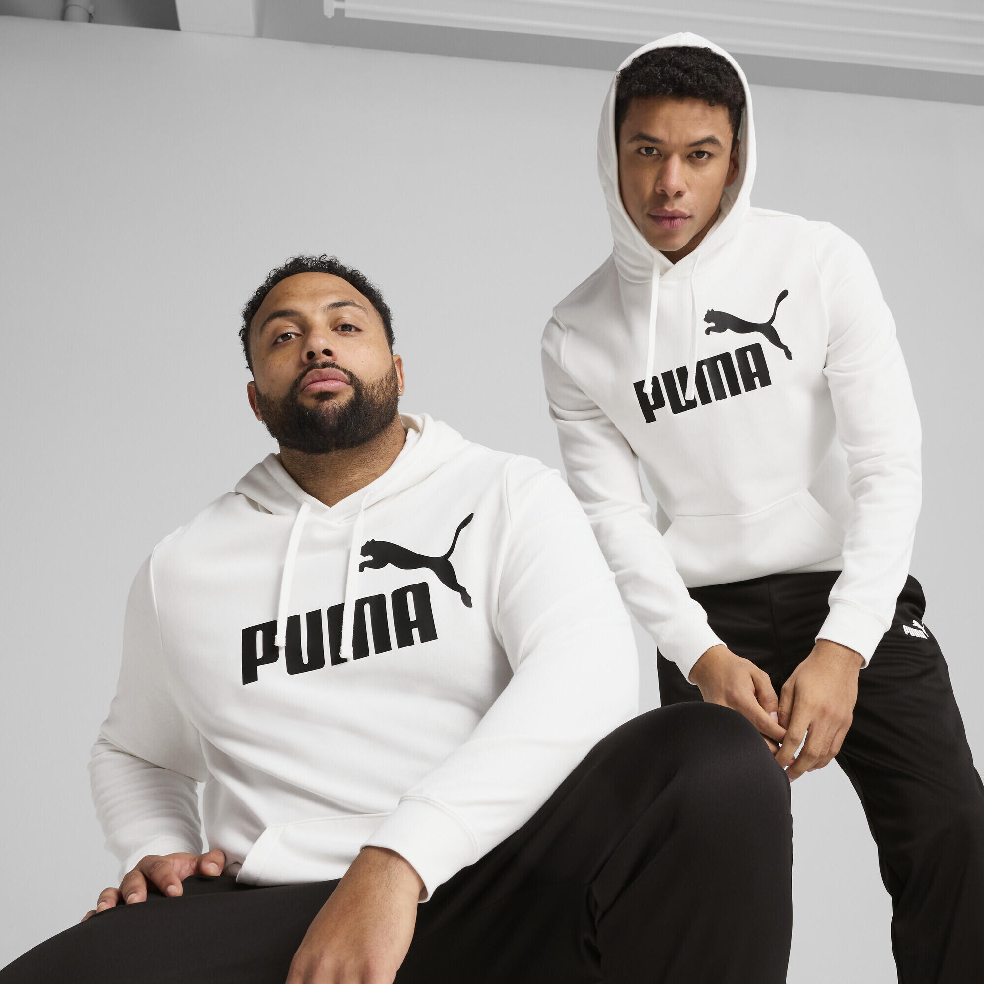 Felpa con cappuccio Essentials con logo N. 1 per ragazzi PUMA White 2/7