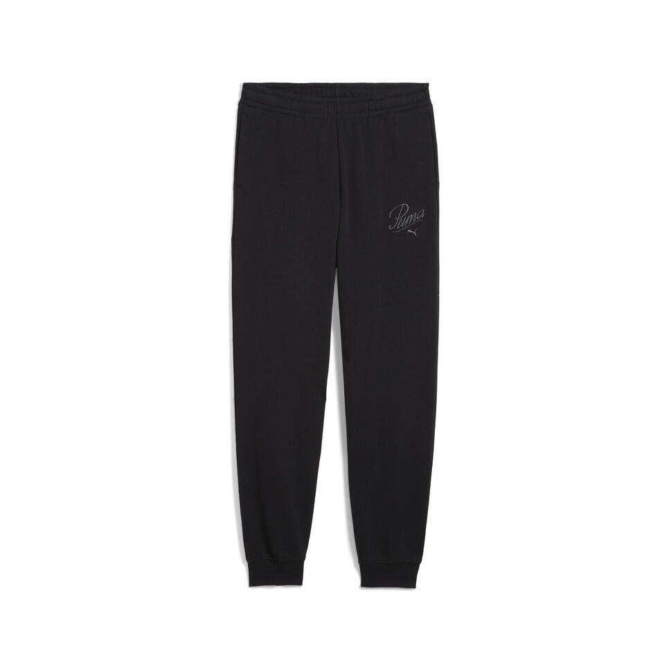 Młodzieżowe spodnie dresowe Essentials Script PUMA Black