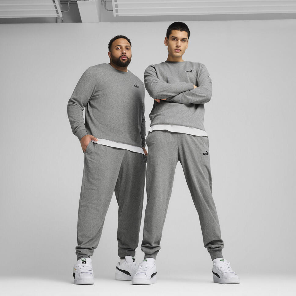 Męskie spodnie Essentials z logo No. 1 z dżerseju PUMA Medium Gray Heather