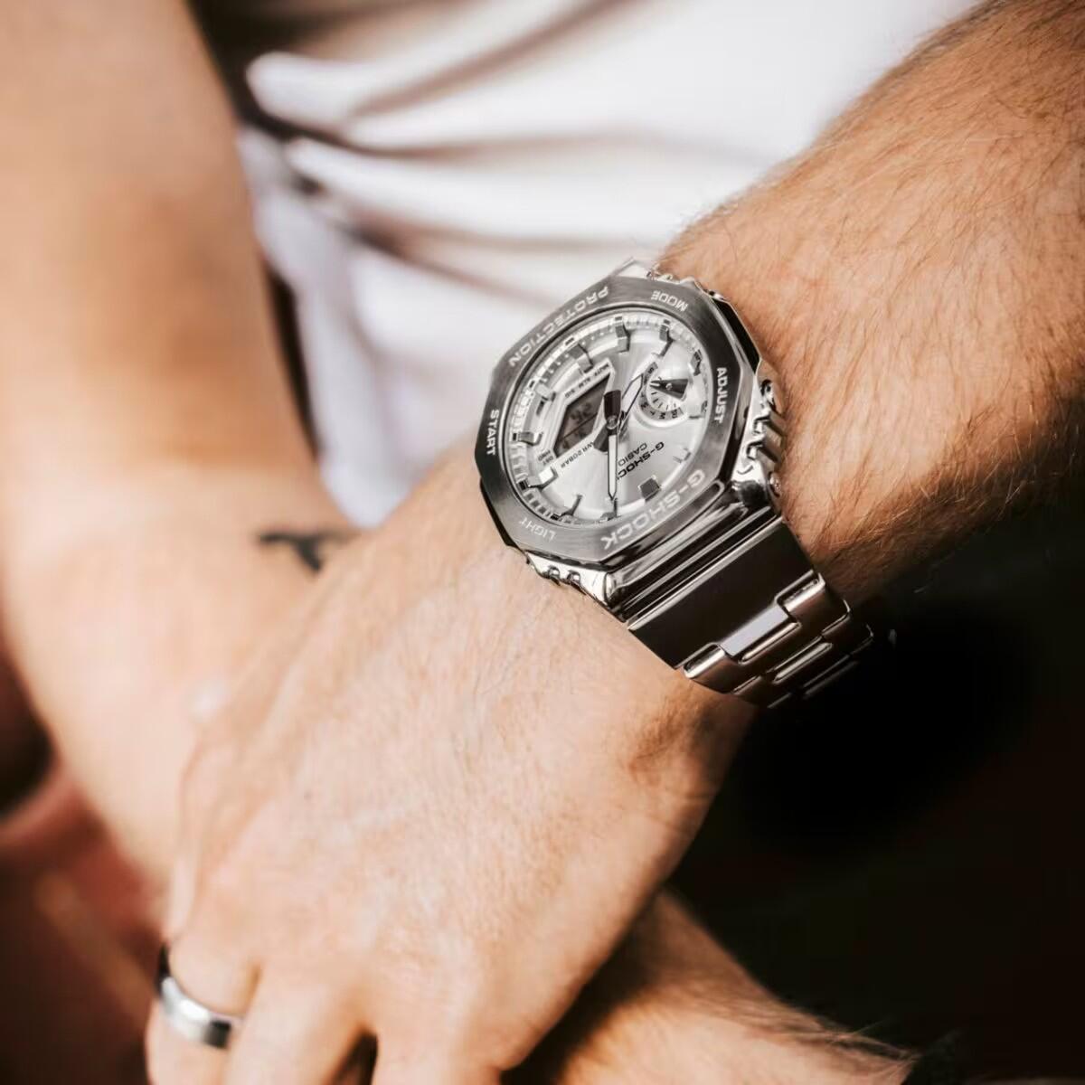 Montre Homme Casio G-Shock OAK G-STEEL CLASSIC SILVER 5/6