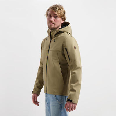 Stian heren - softshell jas - waterdicht - bruin