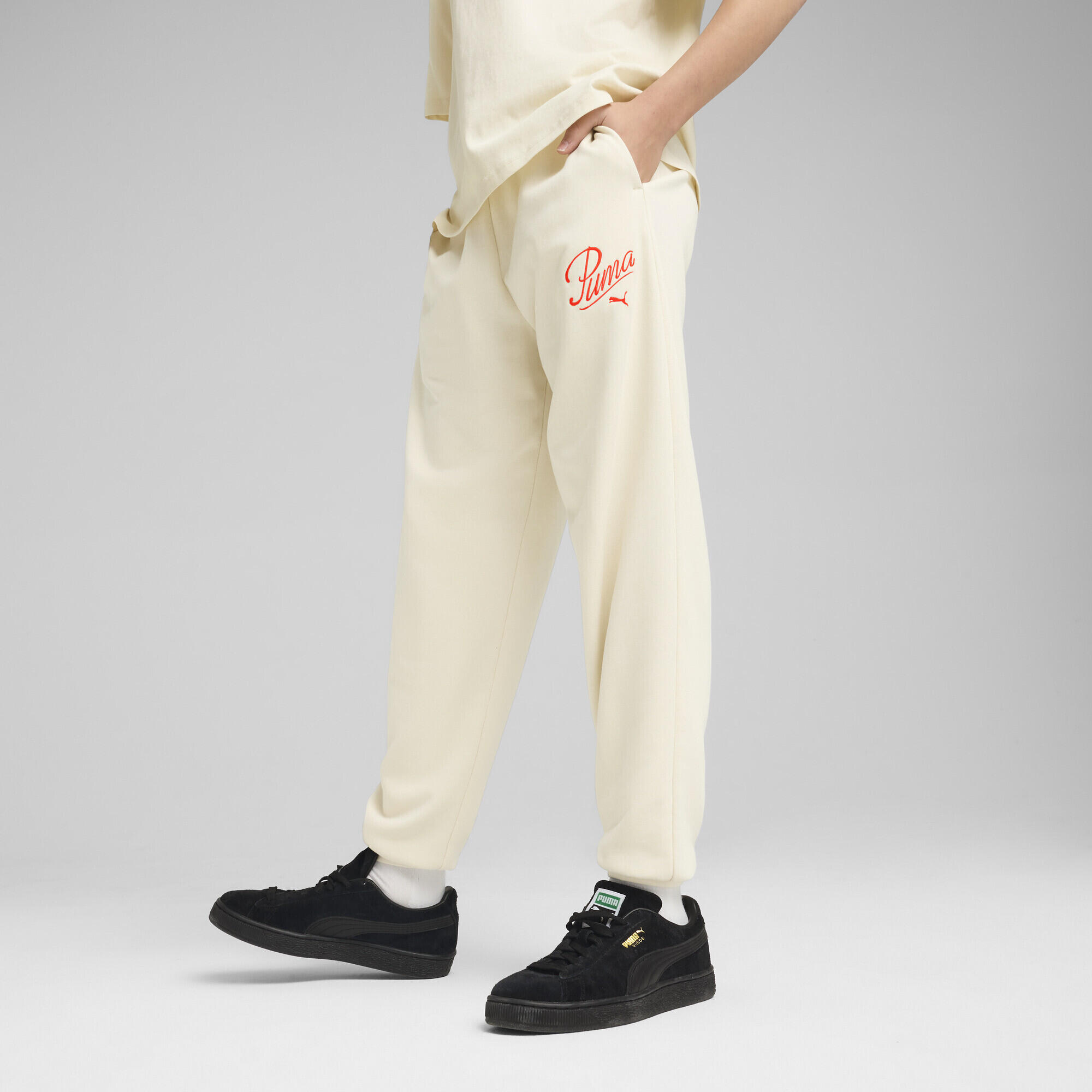Pantalon de survêtement Essentials Script Enfant et Adolescent PUMA 2/7