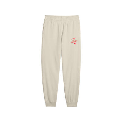 Młodzieżowe spodnie dresowe Essentials Script PUMA Alpine Snow White