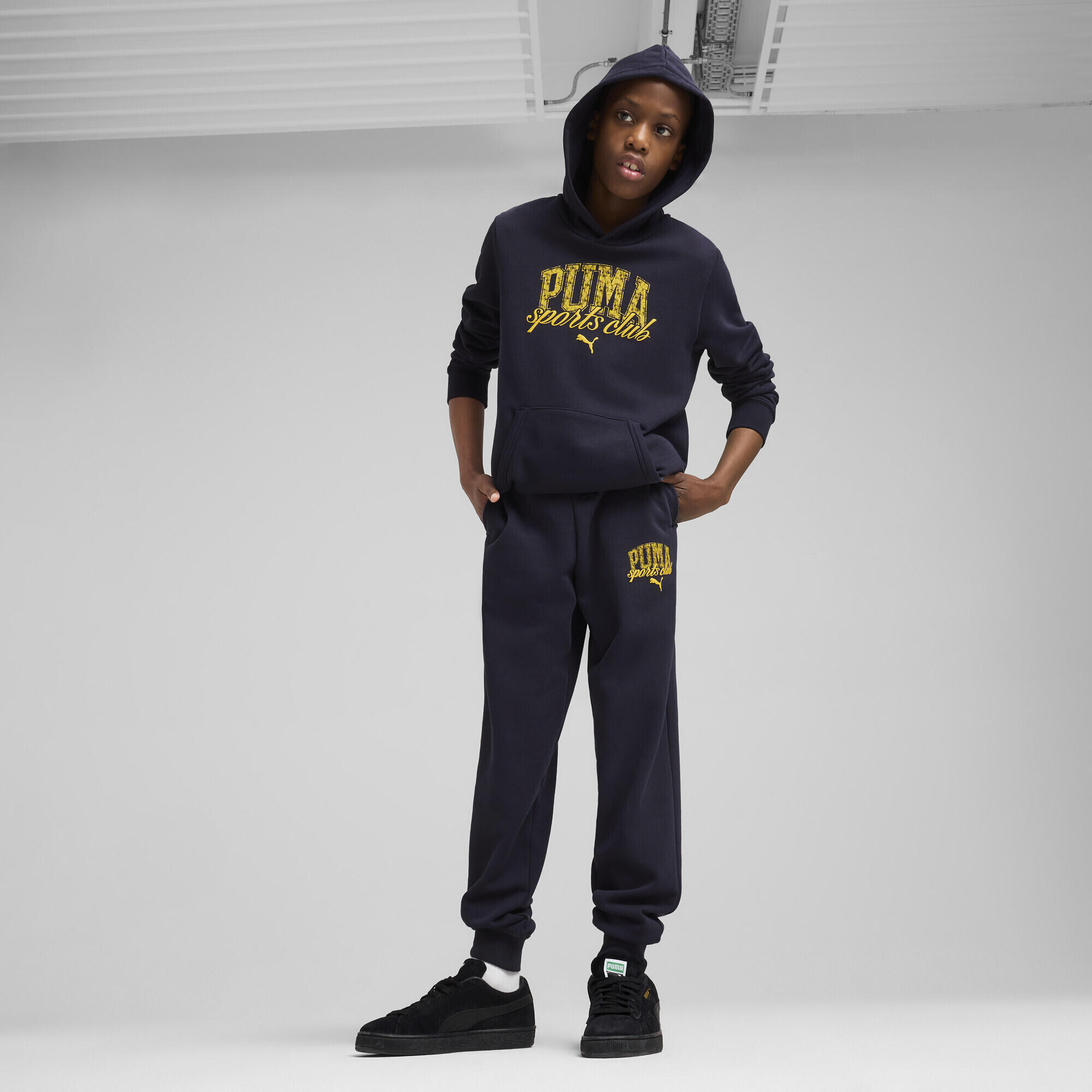 Pantaloni della tuta PUMA Class per ragazzi PUMA New Navy Blue 4/7