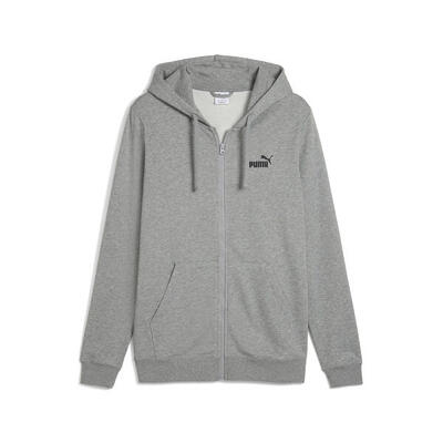 Essentials no. 1-logo hoodie met volledige rits voor heren puma