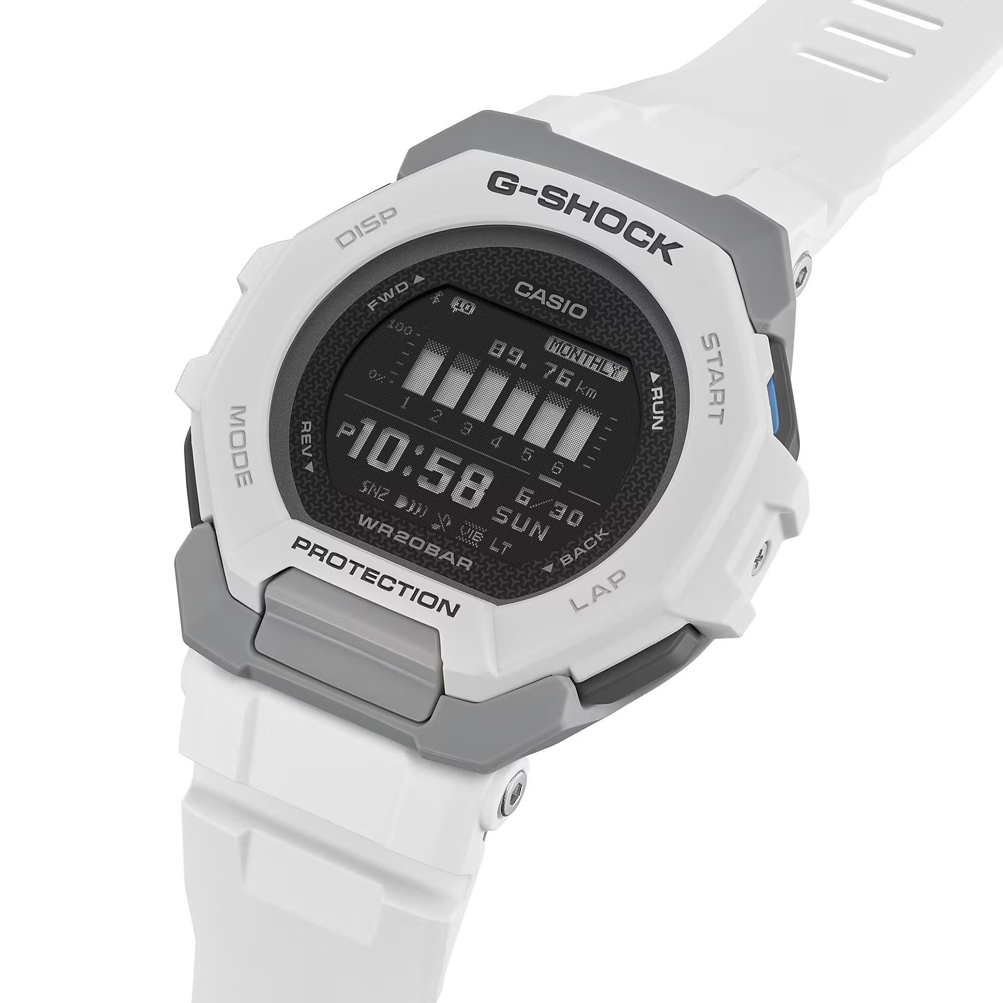 Casio Digital Montre Blanc/Noir GBD-300-7ER 2/6