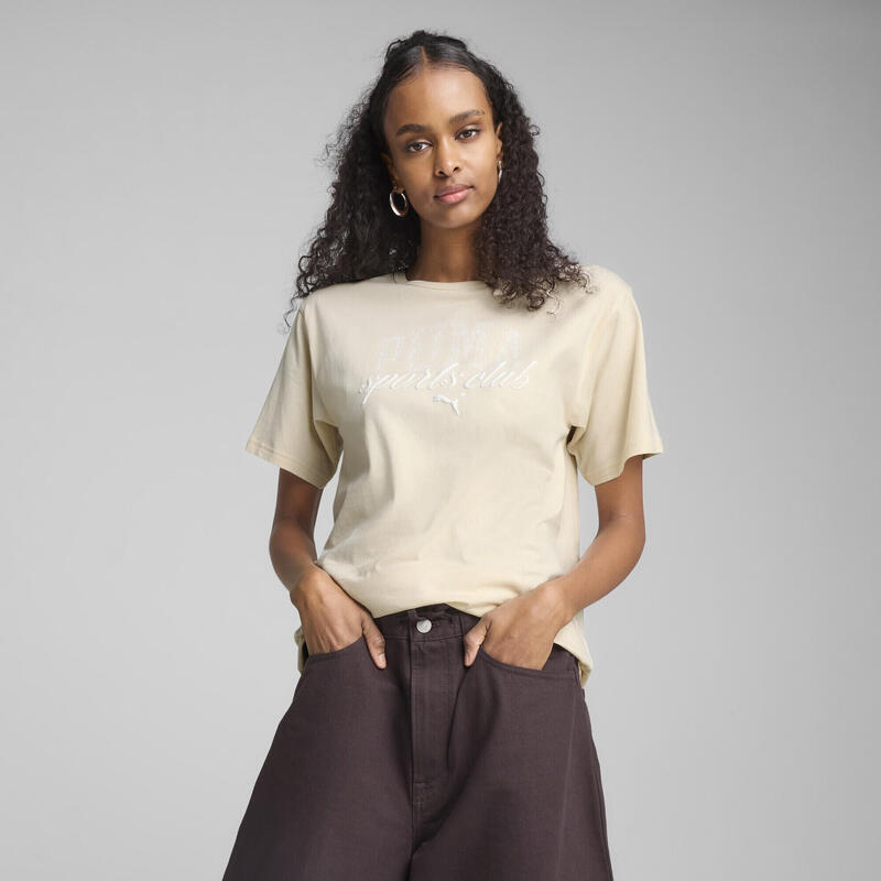 Tricou Fitness Femei Class Kurzes Relaxed PUMA Alpine Snow White